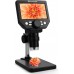 Dijital mikroskop şarjlı mikroskop standlı mikroskop 8 ledli 1000x 4,3 ekran HD